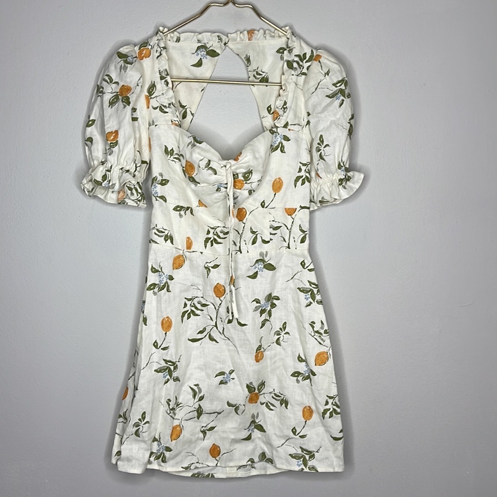 REFORMATION EASTON DRESS‎ IN CITRON